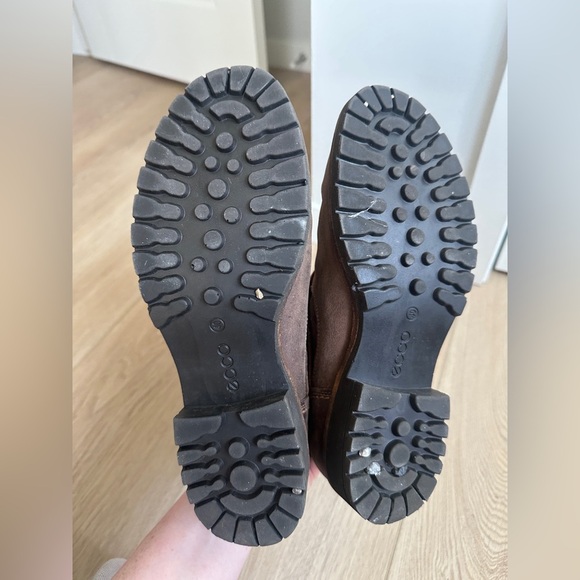 Ecco Brown Combat & Moto Boots - Picture 4 of 4